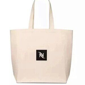 Nespresso Upcycled Canvas Tote Bag Shopper NIB 🌟